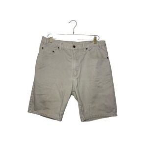 Vintage Route 66 Relaxed Fit Men's Khaki Cotton Shorts Size 36 Streetwear